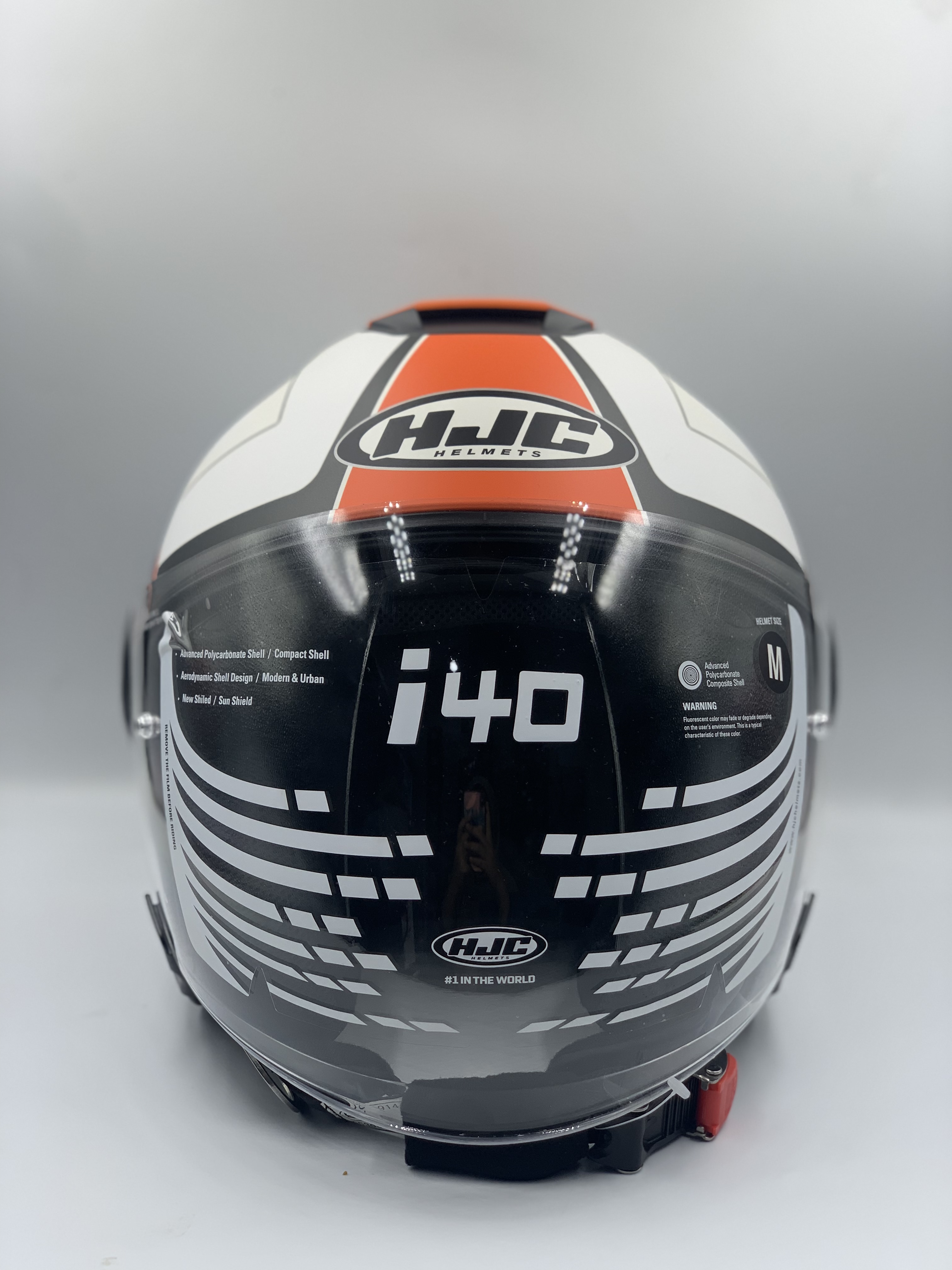 HJC Helmet I40 Panadi MC7SF Open Face (Double Visor)